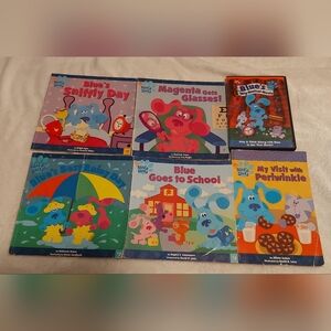 **3 Listings $40**                    Blue's Clues 5 books and DVD